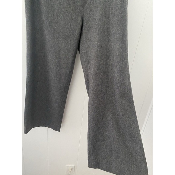 Frances Valentine Sailor Gray Wool Pant Women's 14 High Waisted Laced Wide Leg - Picture 4 of 12